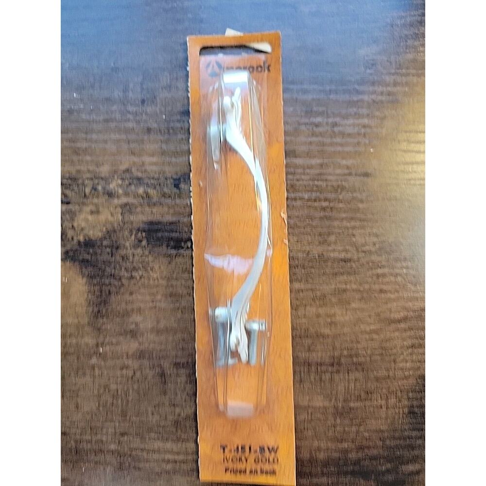 New Vintage Amerock T-451-BW Ivory Gold Pull Provincial 3” Centers - NOS